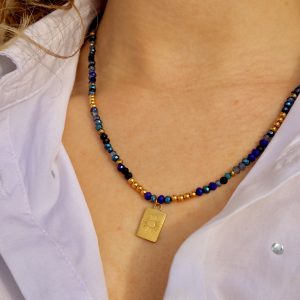 Collier Athénais bleu