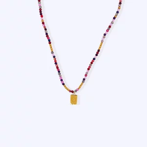 Collier Athénaïs rose