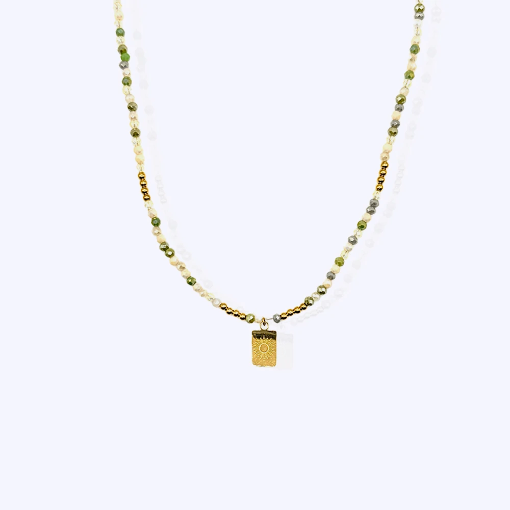 Collier Athénais vert
