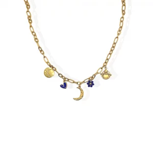 Collier Gaïa bleu